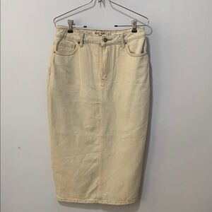 Velvet Heart denim size 25 Melissa denim midi skirt